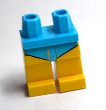 Lego - Minifigure Legs - Blue, Swimsuit, Beach / Summer
