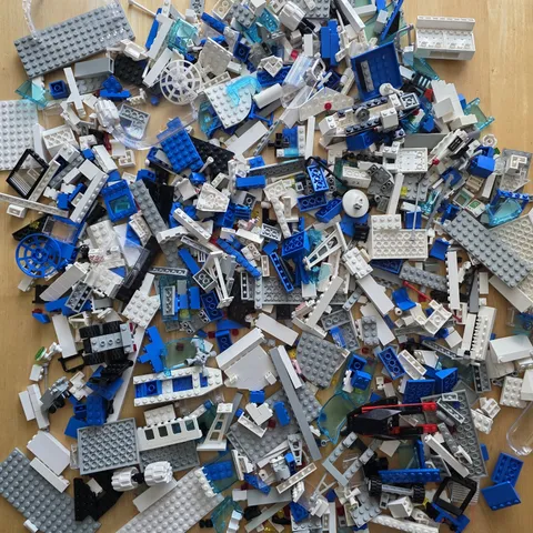 3.5 Pounds Vtg 1990's LEGO Classic Space Parts Lot 