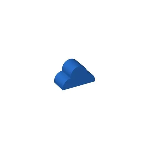 LEGO 5x Blue Slope, Curved 4 x 2 x 2 Triple inv.621