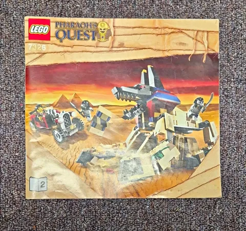 LEGO Pharaoh's Quest 7326 Illustrated Instruction Manual Booklet EN/FR/JP