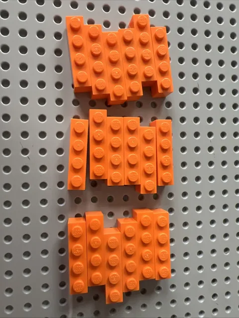 LEGO 3010 Orange Brick 1 x 4 Bulk 18 Pieces