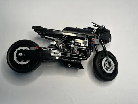 LEGO The Batman Batcycle Custom Built Motorcycle Model, Black/Gray/Silver