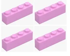 LEGO ® 4x brick 1x4 pink light purple 3010 4518890 building block replacement part pink New