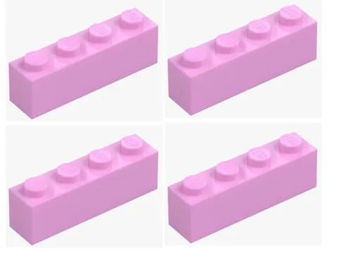 LEGO ® 4x brick 1x4 pink light purple 3010 4518890 building block replacement part pink New
