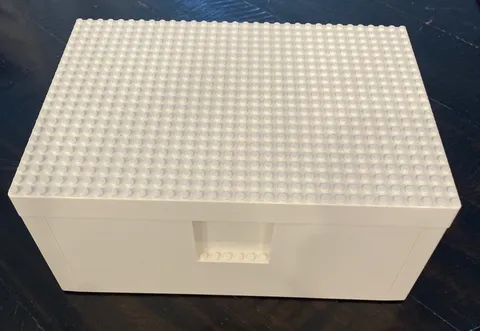 LEGO IKEA BYGGLEK White Storage Box & Lid Foundation 10 x 6.75 x 4.5”