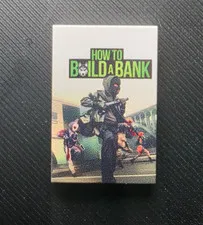 How To Rob a Bank Parody Movie Poster Custom printed LEGO brick 2x3 tile