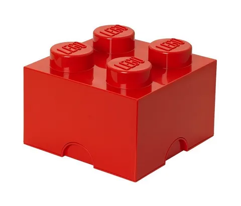 LEGO - Storage Brick 2 x 2 - Red