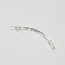 4042 LEGO Parts Bar 1x10 Curved w/ 1x1 Plate Round & Axle 1L TRANSPARENT (1)