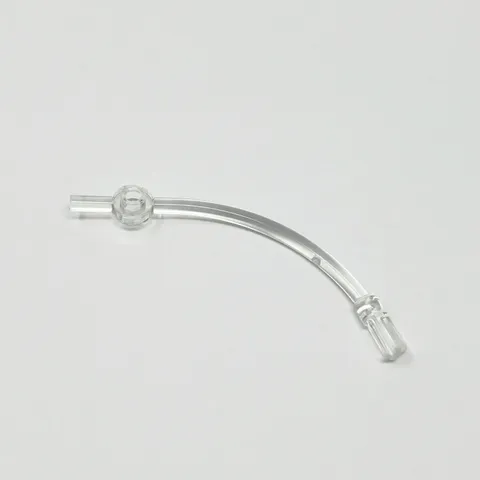 4042 LEGO Parts Bar 1x10 Curved w/ 1x1 Plate Round & Axle 1L TRANSPARENT (1)