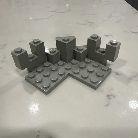 ( L6/2 ) Lego 1x 6072 Burgturm Ecke alt hellgrau 6082 6097