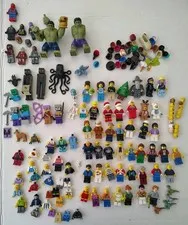 Lego Figures Lot City Marvel Jurassic Park Minecraft 