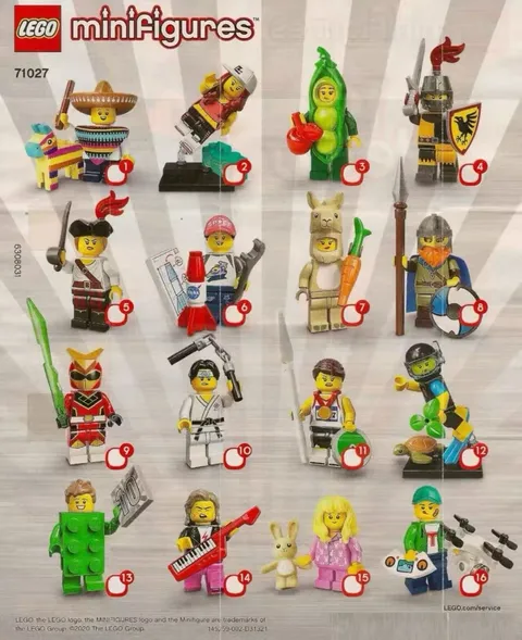 LEGO 71027 Minifigures Series 20 – Complete Set of 16 | NEW ！