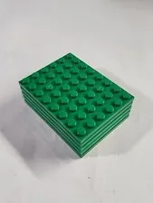 LEGO Parts ● Green Plate 6 x 8 ● # 3036 ● QTY 5
