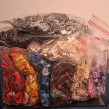 LEGO Bulk Lot Mixed Bricks Pieces & Parts Multicolor Plastic Bagged
