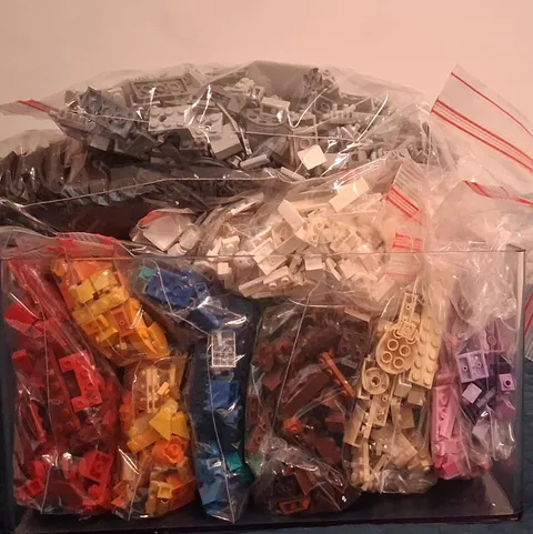 LEGO Bulk Lot Mixed Bricks Pieces & Parts Multicolor Plastic Bagged