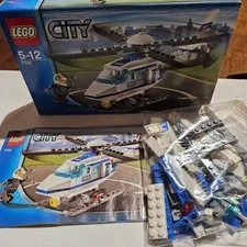 LEGO City Police Set 7741 Police Helicopter COMPLETE Pilot Officer Criminal