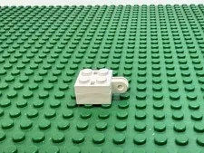 1986 LEGO White Arm Holder Brick 2x2 w/2 Rectangle Holes Arm 6750 #792c01 MINT!