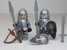 LEGO LOTR: Minas Tirith Lot of 2 Gondor Soldiers IN HAND! + Extras! - 11377 L👀K