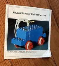 Vintage LEGO MODEL MAKER #107 ? Reversible Power Unit * Instructions Only