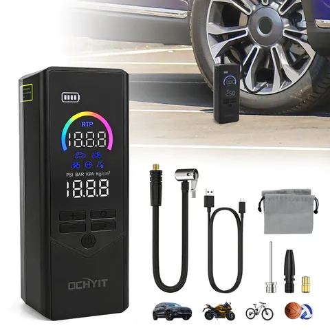 Ochyit Tire Inflator Portable Air Compressor Upgraded Color Led 150 Psi