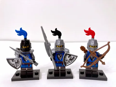 LEGO Castle Black Falcon Knights Minifig Set Of 3.