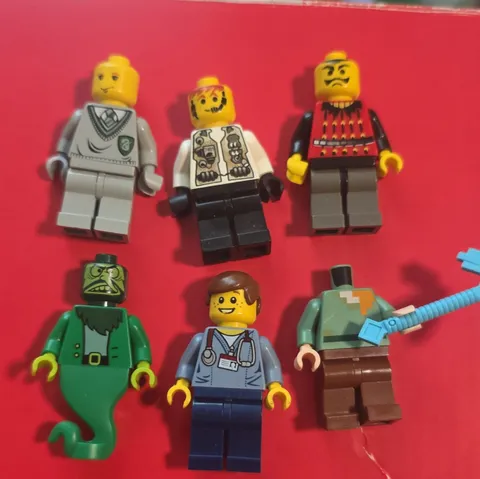 LEGO Minifigure Lot of 6 - Ghost Nurse Assorted Mixed Characters
