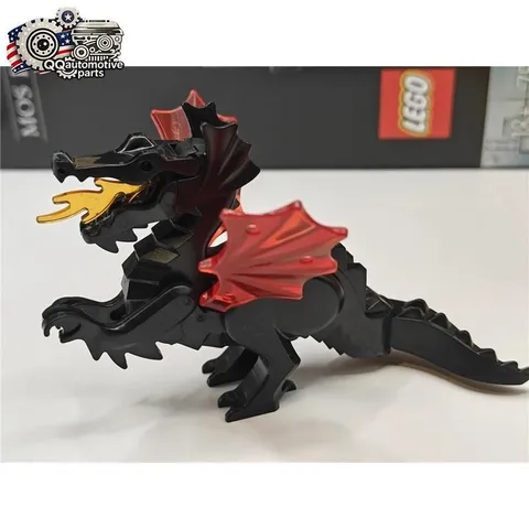 NEW Medieval Black Dragon MOC Custom Minifigure Fire Breathing Castle