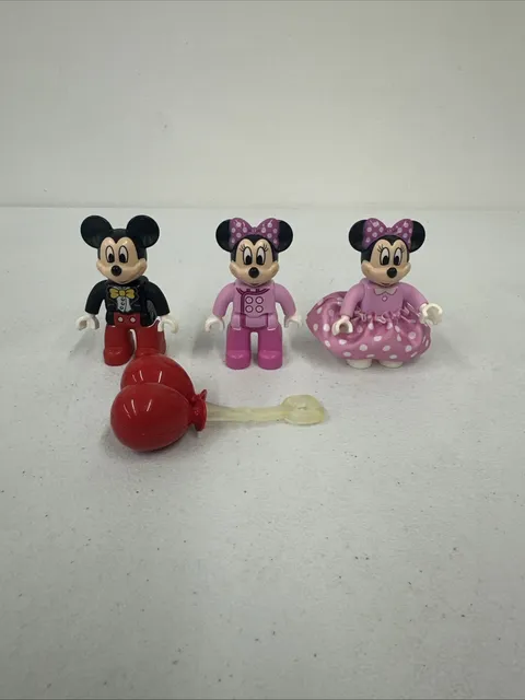 Lego Duplo Disney Minifigure Lot MICKEY MINNIE MOUSE (3) Free Shipping Ballons