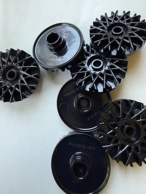 LEGO-NEW-#37195-BLACK-WHEEL 28 SPOKE 18 mm/FLOWER CTR-1 (ONE) PIECE