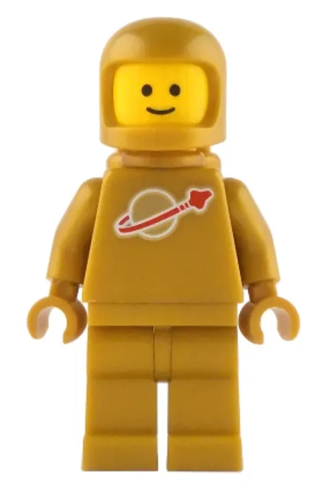 LEGO Classic Space / Astronaut Minifigure (idea230) Pearl Gold from set 21358