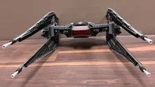 LEGO Star Wars: Kylo Ren's TIE Fighter (75179) Build Only. No Minifigs.