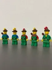 LEGO Castle Forestmen Minifigures 5 Figure Lot Set 6071 6077 Vintage Used