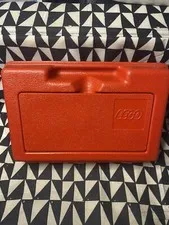 LEGO  vintage Red Carrying Case Storage Bin Box 11" x 7.5" x 3.5"