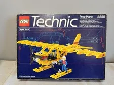 Vintage NOS LEGO Technic 8855 PROP PLANE / SEAPLANE New Sealed Packages Open Box