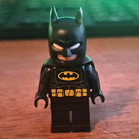 LEGO Batman Minifigure Black Suit w/ Batman Logo, Black Cape & Cowl