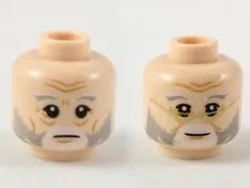 NEW LEGO Old Man Head Dentist Gold Reader Glasses Peachie Flesh Caucasian Dad