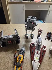LEGO Star Wars Mixed Vehicles & Ships Lot - Assembled Plastic Builds