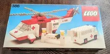 LEGO LEGOLAND: Air Ambulance 386-Vintage 1976-Partial Set