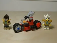 Lego Legends of Chima Worriz Fire Bike Longtooth Eris Mini Figures  Lot of 3