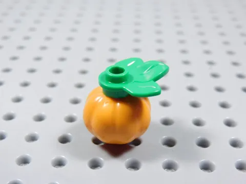 LEGO Orange Pumpkin w/ Leaf Food Minifig BS