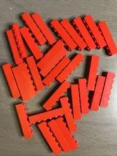 Lego 3009 Red Brick 1x6 - 30 Pieces Dented