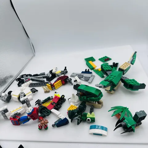 LEGO Monster Creature Parts Lot Dragon Dino Crocodile MOC Build Mixed Pieces