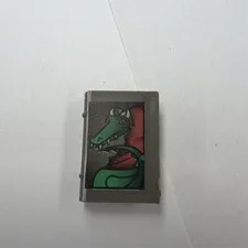 LEGO Piece Part HARRY POTTER Minifig Accessory Gray Book Dragon + Spider Pattern