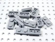LEGO Lot of 12 Dark Bluish Gray 1x2 Plates BD