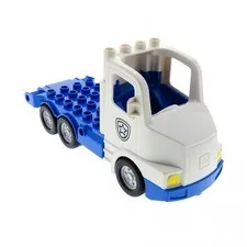 1x LEGO Duplo Vehicle Truck White Blue Police 5680 4610615 87700c04pb01