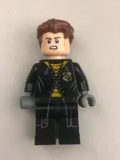 Lego Harry Potter Diggory Black Uniform 2 sided head Minifigure