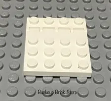 LEGO Car Truck Vehicle White Hinge Hinged Plate Vehicle Roof Top - Lot/1