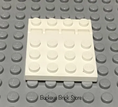 LEGO Car Truck Vehicle White Hinge Hinged Plate Vehicle Roof Top - Lot/1