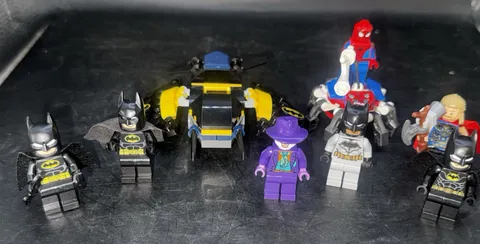 Lot Of DC & Marvel Lego Minifigures Batman Joker Thor Spiderman