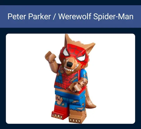 LEGO: Peter Parker - Werewolf Spider-Man Minifig (SEALED) Box